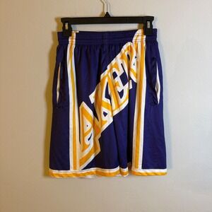 NBA Hardwood Classics Los Angeles Lakers‎ Mesh Basketball Shorts Purple Mens M
